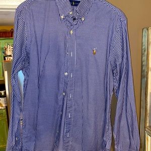 Men’s Ralph Lauren button up polo size medium